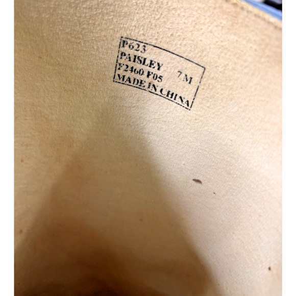 Coach Paisley Womens Rubber Pull On Tall Rain Boots Blue All Over Logo Sz 7m - Picture 11 of 11